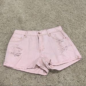 PacSun Mid Rise Distressed Shorts
